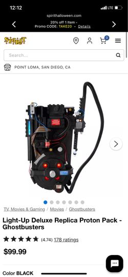 Light up ghost buster proton pack Halloween accessory