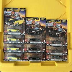 Hot Wheels Premium Boulevard Bugatti Chiron  Porsche 911 Carrera RS Datsun 510 wagon