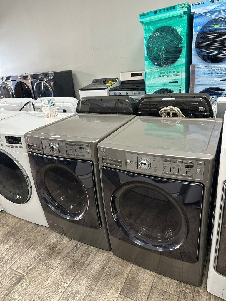 Kenmore elite stainless steel washer and dryer set electric XL capacity