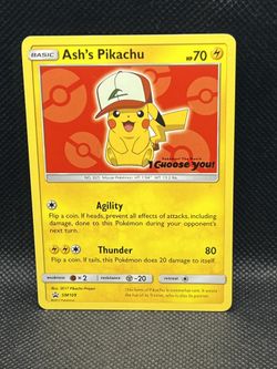 Pokémon Ash’s Pikachu SM109 Promo Card