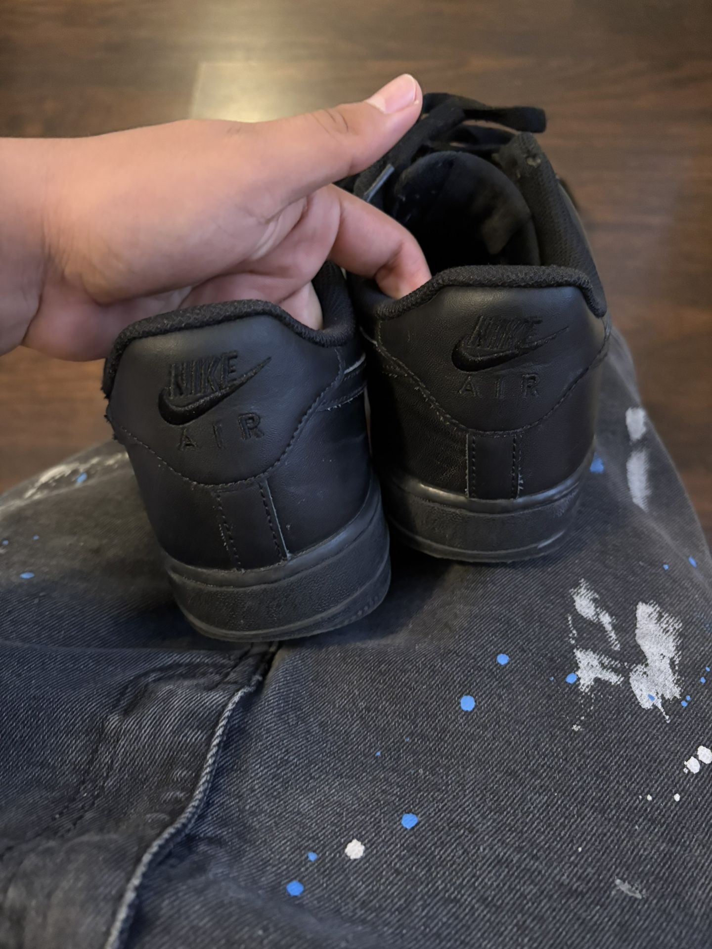 Semi Used Black Af1 Forces