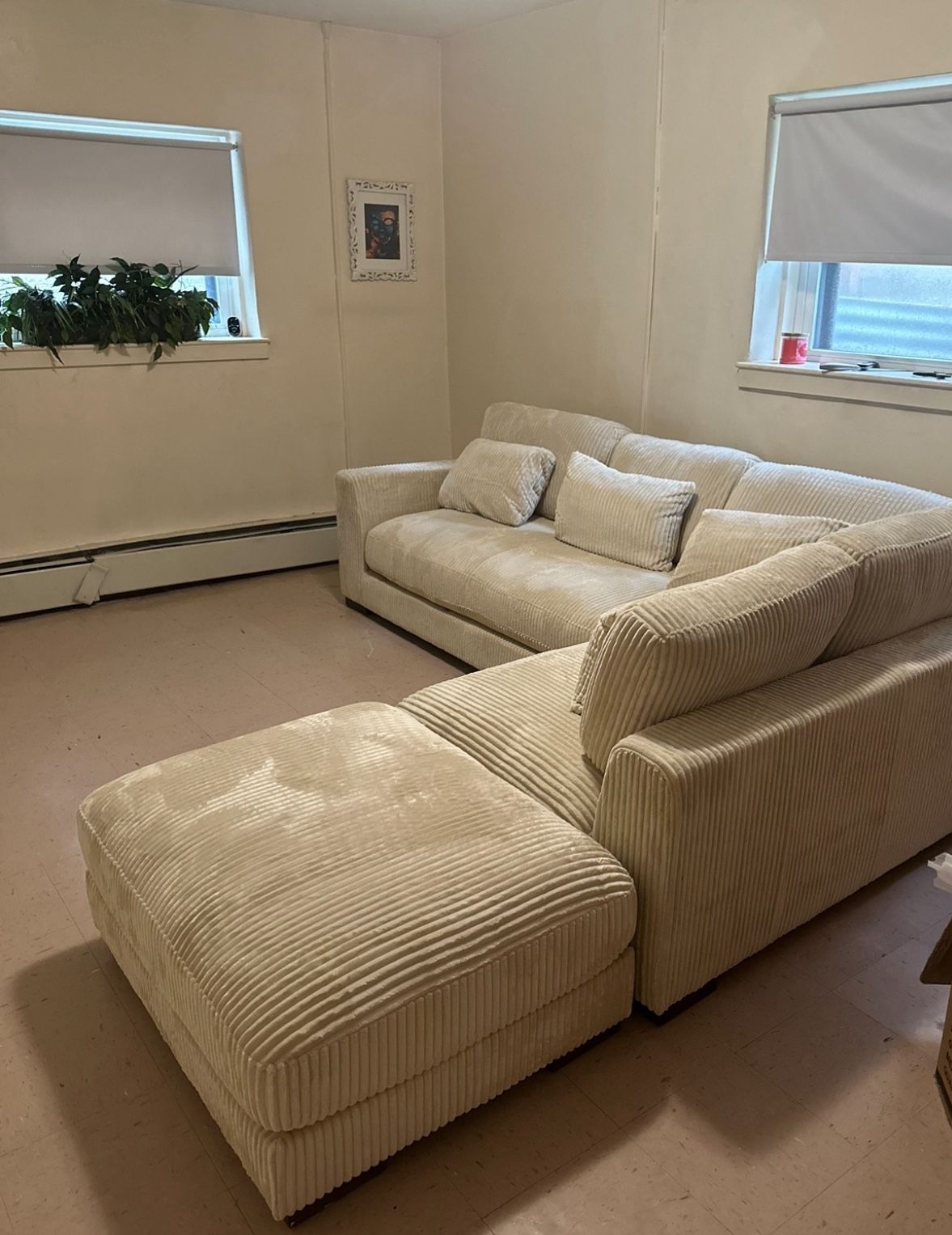 Beige Sectional Couch