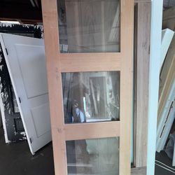 🌲 8-Foot Douglas Fir 3-Lite Exterior Door 🚪