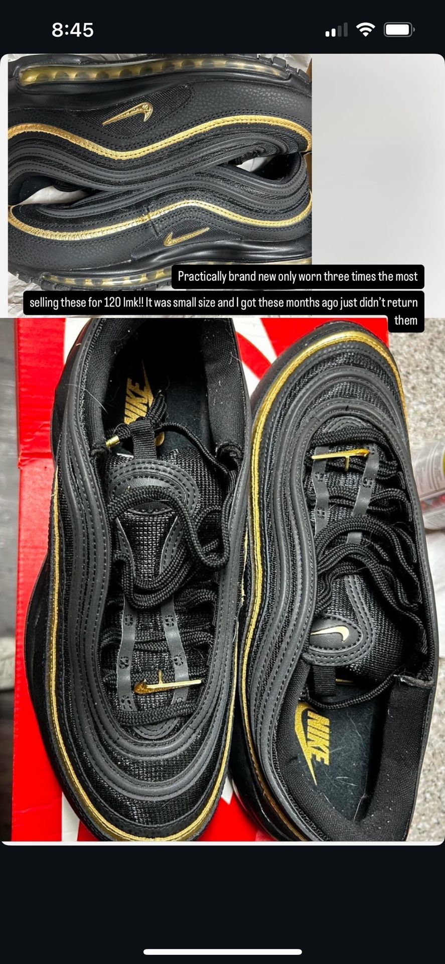 Air Max 97 Black And Gold