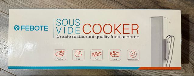 Febote Sous Vide Cooker, 1000W Fast Heating Immersion Cooker, White
