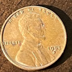1953  S Wheat Penny 