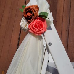 10 Ceremony Aisle Way Bows With Flowers Decor 