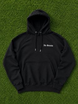 No Saints Black Pullover Hoodie
