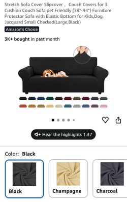Black Couch Cover (L)