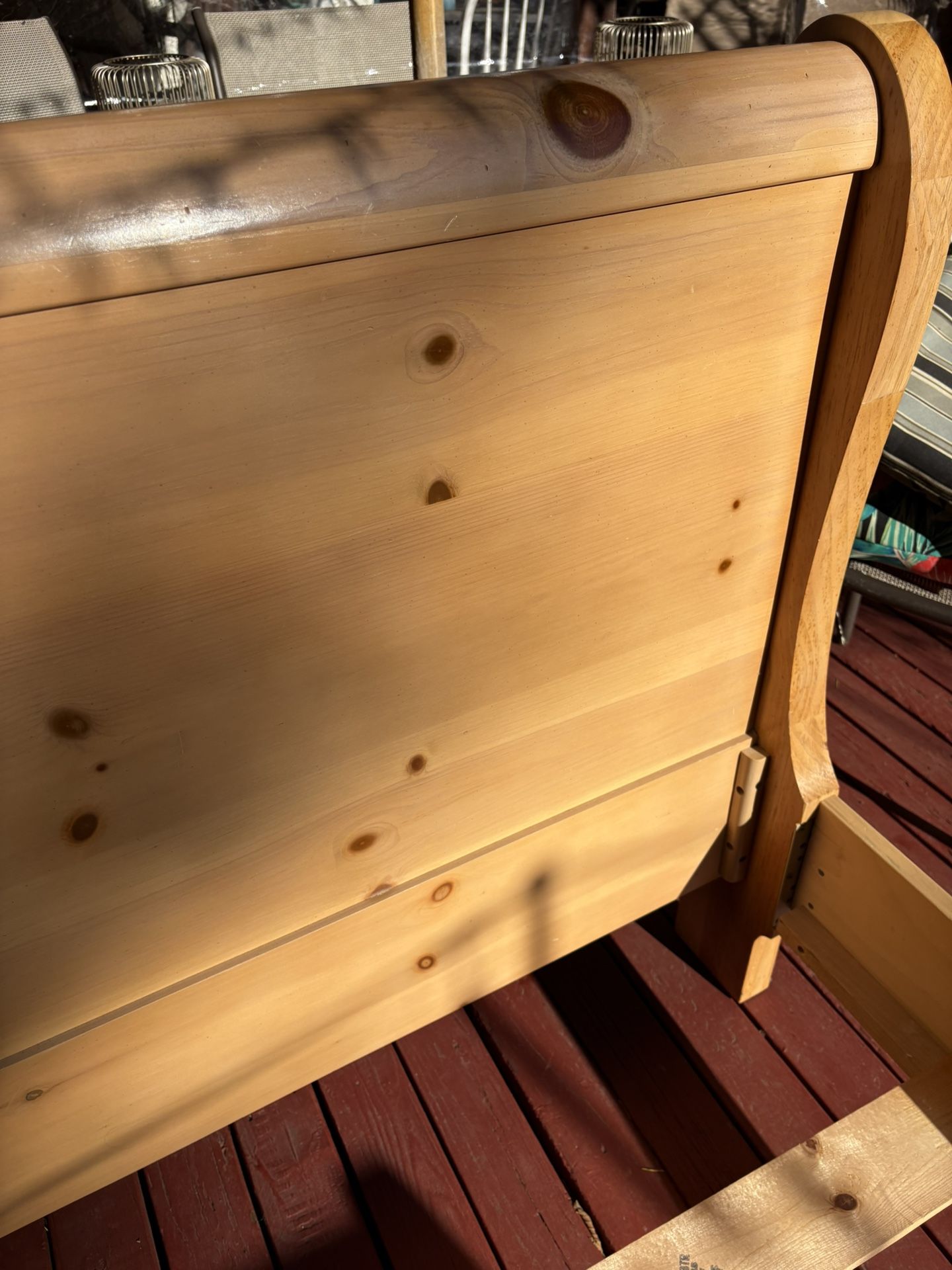 Twin Birch Sleigh Bed