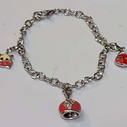 Authentic Sterling Silver Charm bracelet  