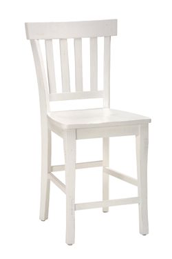 Madaket White Slatback Stool (Set of 2)