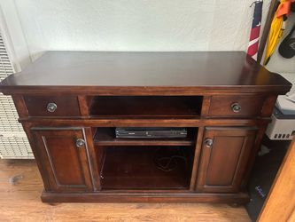 Sturdy Brown Entertainment Console