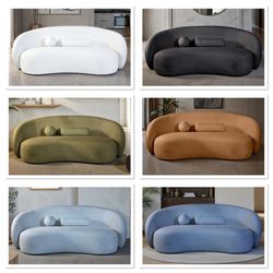 New Modern Sofas, Free Delivery ✅ Modern Curved Sofa, Blue Sofa, Green Sofa, Orange Sofa, White Sofa, Black Sofa