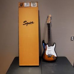 Alice Cooper Autographed Squier Fender Bullet Stratocaster Electric Guitar – Sunburst