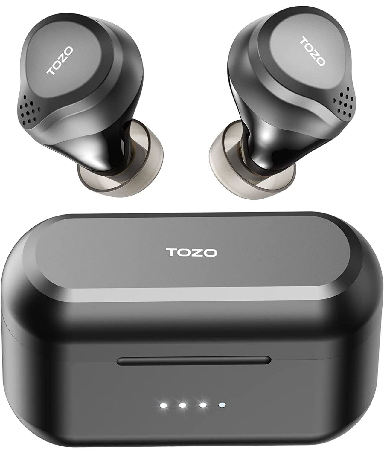TOZO NC7 All-Function Hybrid Active Noise Cancelling Wireless Earbuds, Bluetooth 5.3 Headphones with Ultra Long 72H Playtime, in-Ear Detection, App Cu