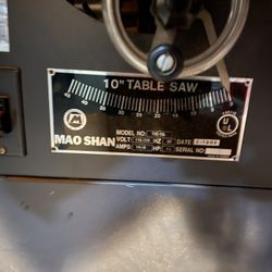 Mao Shan Table Saw