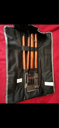 Picnic Time BBQ Grill Tool Set with Carrying Case