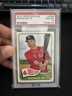 2014 Topps Heritage Mookie Betts PSA 10  RC Dodgers