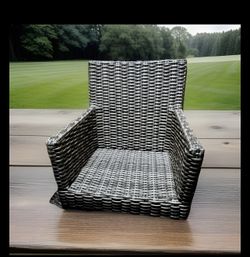 Fernlake Steel Wicker 4 Pack Dining Chairs (Bare). 