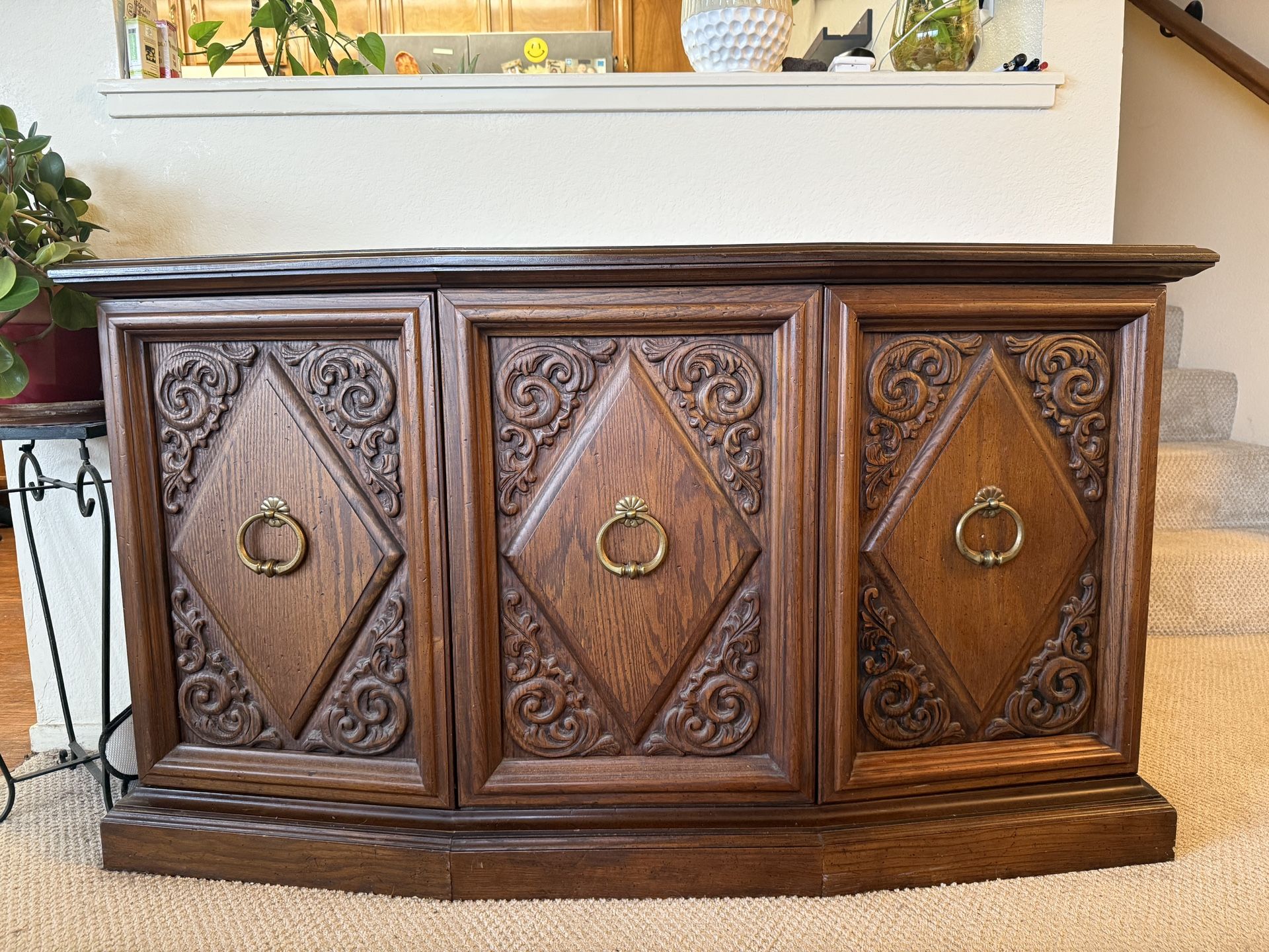 Oak Carved Buffet