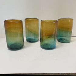 Vintage Hand Blown 4 Oz. Shot Glasses Auction