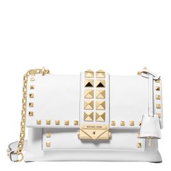Michael Kors Medium Shoulder Bag - White 