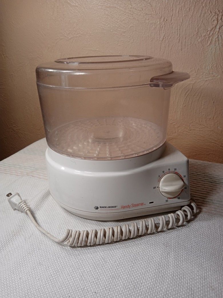 Black Decker Handy Steamer HS80 Type 2 Food Rice Cooker Vegetable