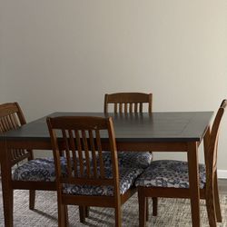 Wooden Dinner Table And Chairs Set 