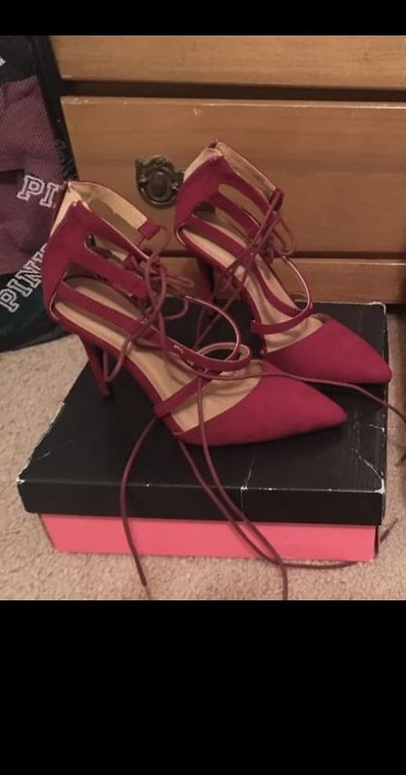 Pink Heels Size 8