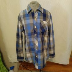 Arizona Jean Co. Boy's Plaid Shirt Size (8)