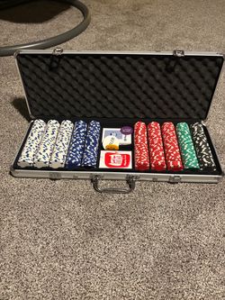Poker set , like new
