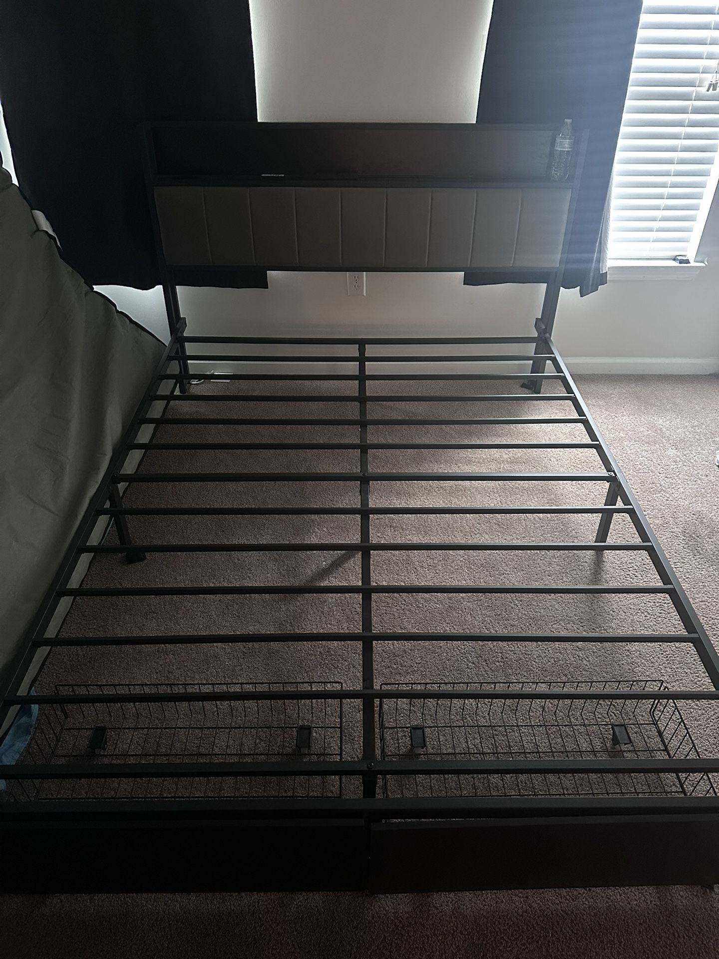 Queen Bed Frame.. MOVING OUT MUST PICK UP