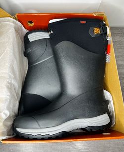 HISEA Men Adjustable Rain Boots Fishing Hunting Mud Dirt Farm Work Safety Shoes Size 11