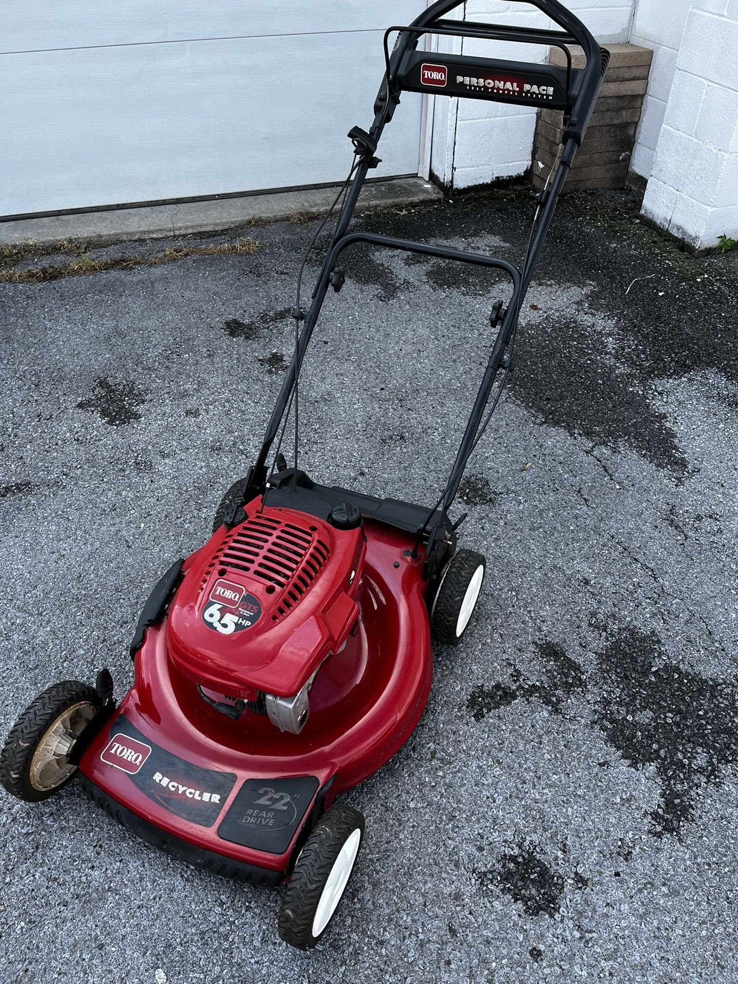 Personal pace Toro lawnmower