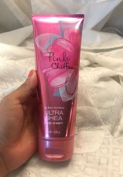 Bath & body works pink chiffon body cream