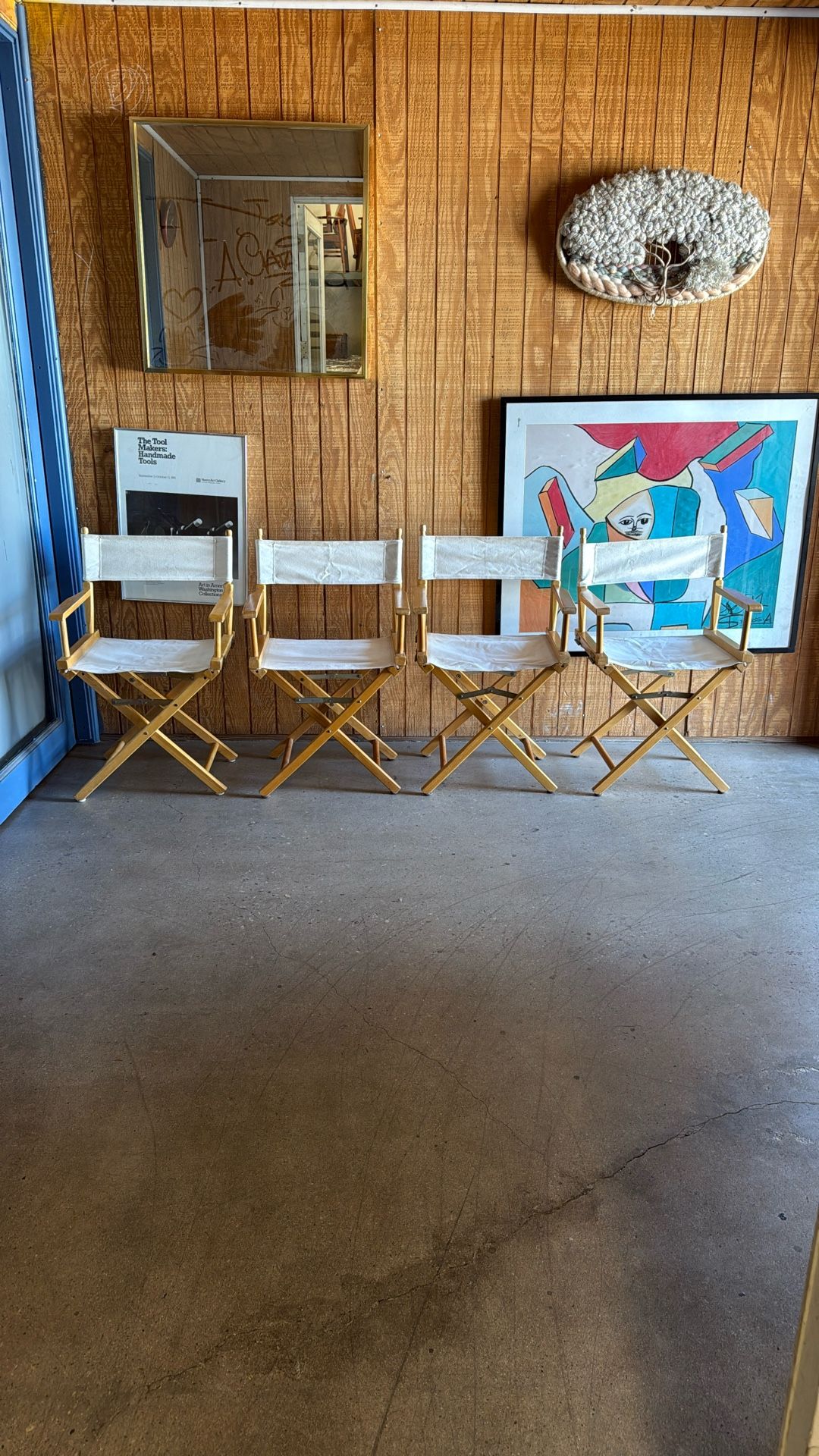 4 Canvas Directors Chairs