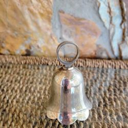Silver Bell Ornament or Table Decor