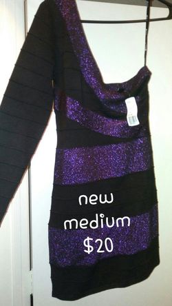 New dress purple and black