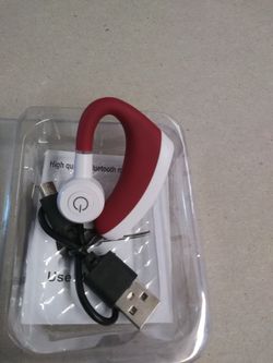 5.0 Bluetooth Red Stereo Earpiece