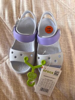 Croc Lavender sandals size 11