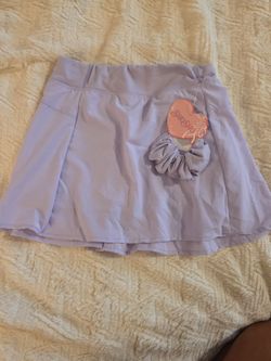 Girls active skort with scrunchie