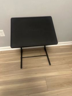 Black Folding Tray Table