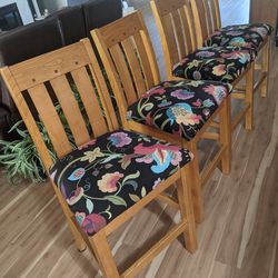 Counter Height Bar Stools Chairs 4 Total
