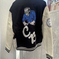 C’est Bon Varsity Jacket – New w/ Tags – Size M – Embroidered