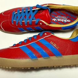 Brand New Adidas Originals Gazelle Lux Red Blue Spikeless Golf Shoes Men Size 13