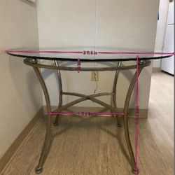 Metal Dining Table Base With Glass Top