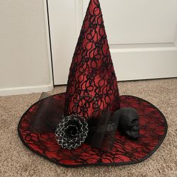 Witches Hat Red And Black