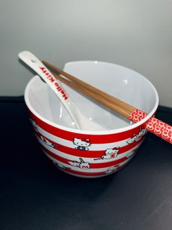 Hello kitty ramen bowl collectors item