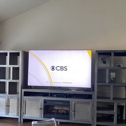 Entertainment Center w/ Fireplace **TV Not Included**